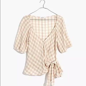 Madewell Sweetheart Wrap Top NWT